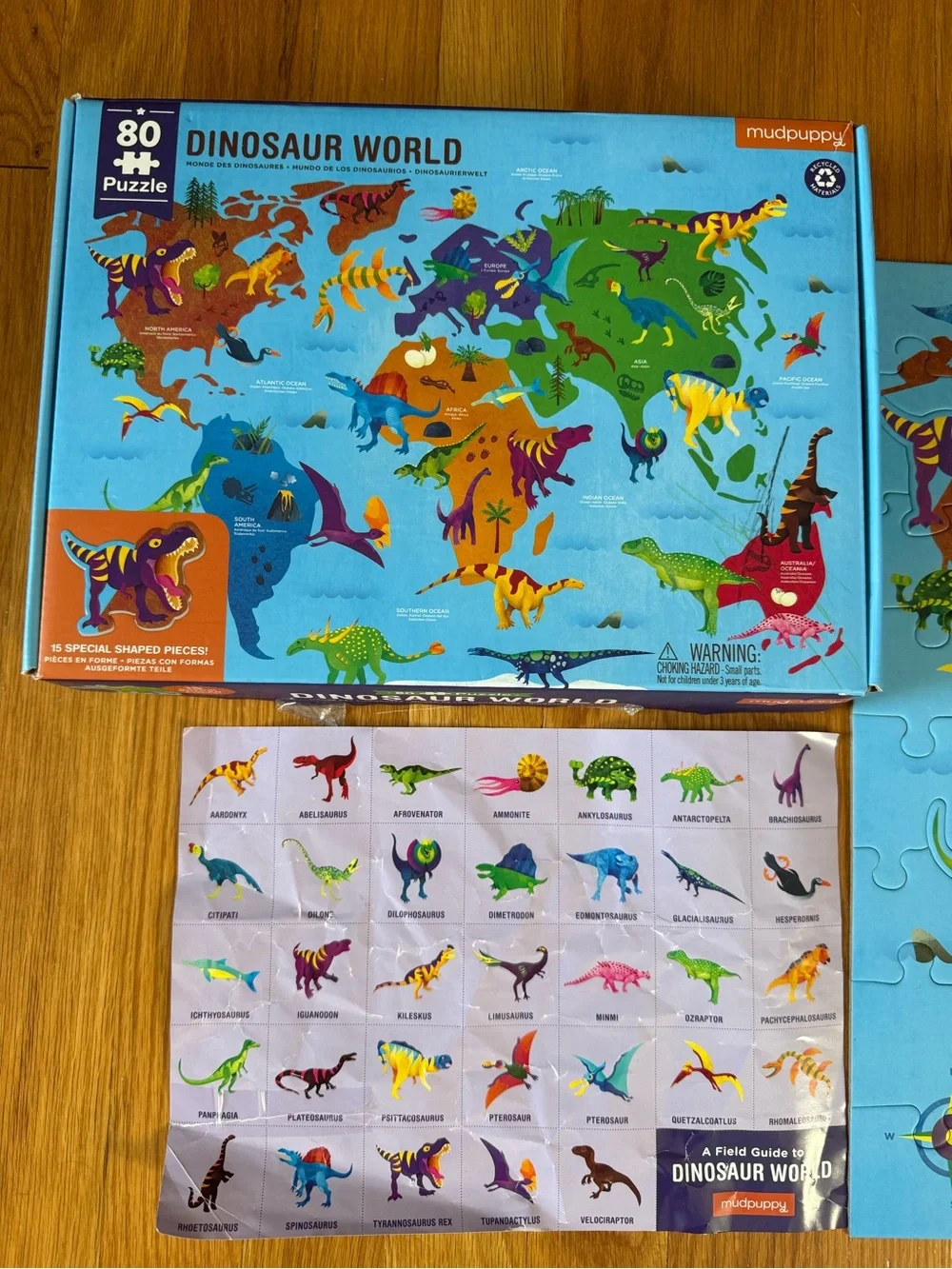 Dinosaur World Puzzle for Kids - 80 piece